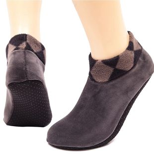 Slipper Socks Thick Soft Fleece Bed Women 1pair Men