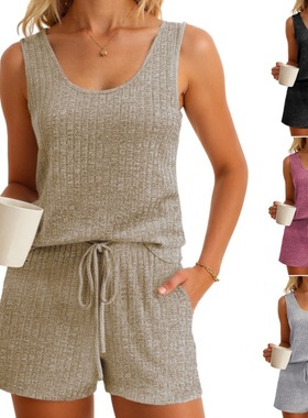 European and American women's autumn and winter pajamas