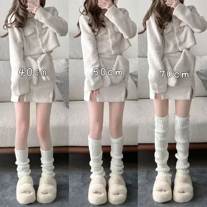 Autumn Winter Over Knee Boot Cuffs 70cm Lengthened Leg Warme