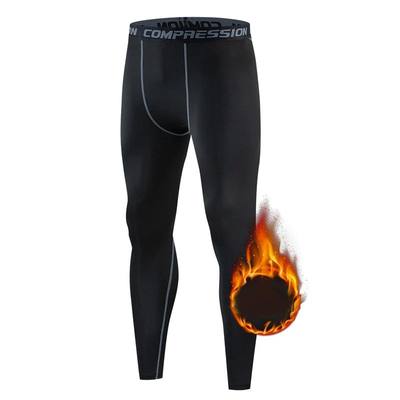 Winter Men Thermal Underwear Man Fleece Leggings Tights Warm