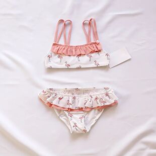 2-10Years Kids Swimwear For Bbay Girls Two Pieces Swimsuits