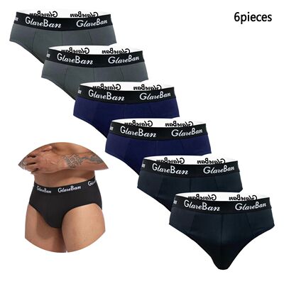 6pcs Pack Briefs Brand BoxerStyle Men Panties Underwear Male