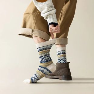 Socks Cotton Breathable and Pairs Dress Men Crew