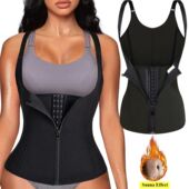 Top For Zipper Waist Women Tank Shaper Body Trainer Tummy