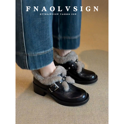 【现货！免费试穿】高跟小皮鞋女