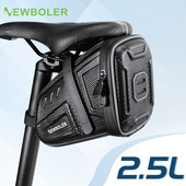 NEWBOLER新款 2.5L自行车尾包鞍座包EVA硬壳公路车山地车后尾包