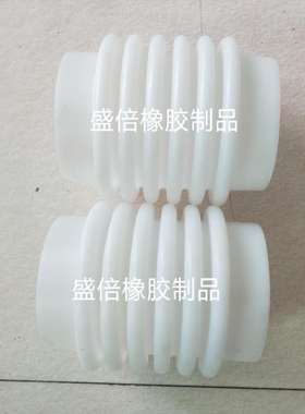 白色内径133mm橡胶波纹伸缩管振动筛软连接工业洗衣排水管耐腐蚀
