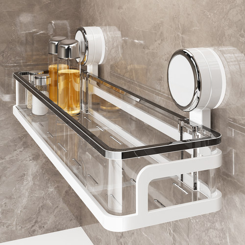 日本吸盘置物架免打孔壁挂式收纳