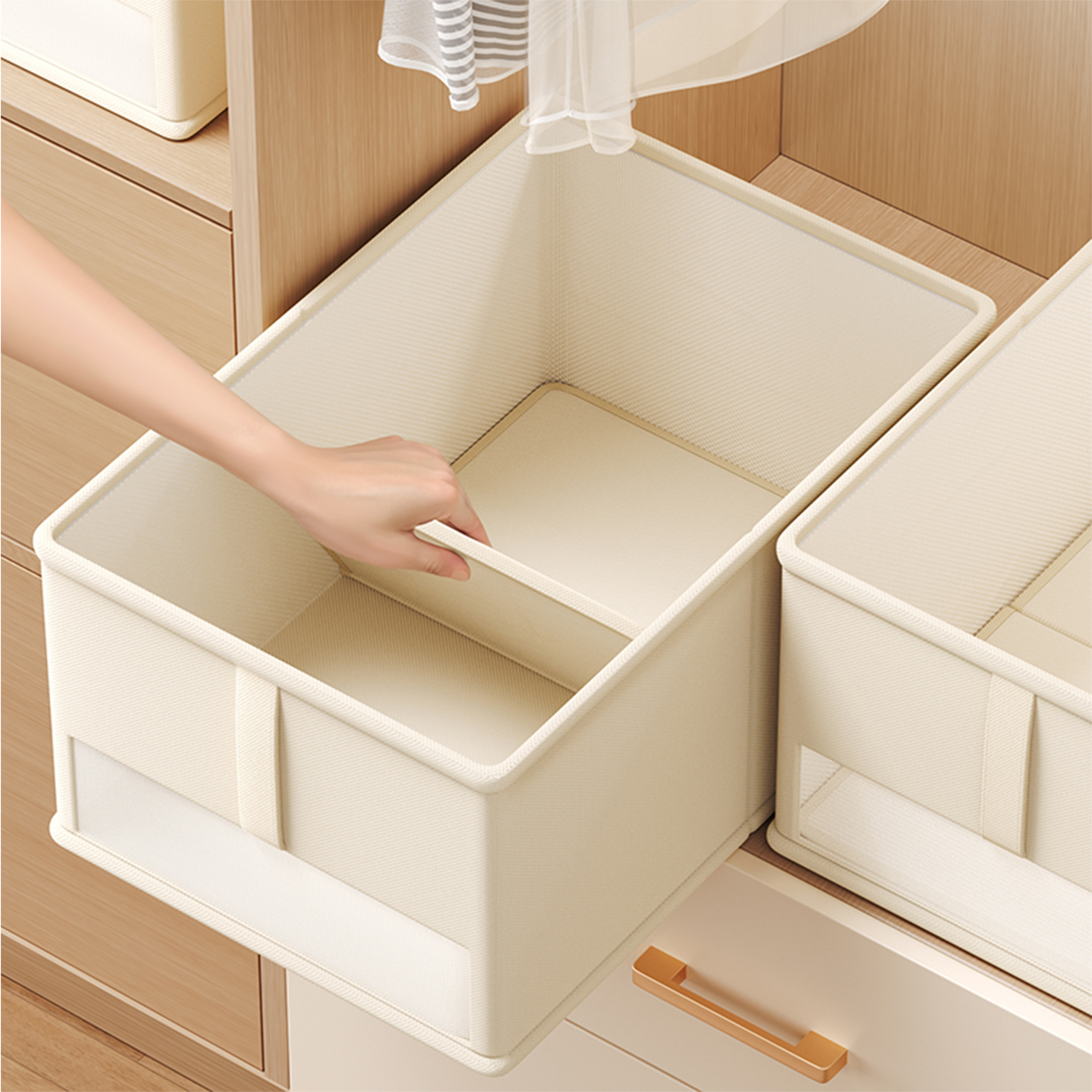 日本衣服收纳盒家用可折叠