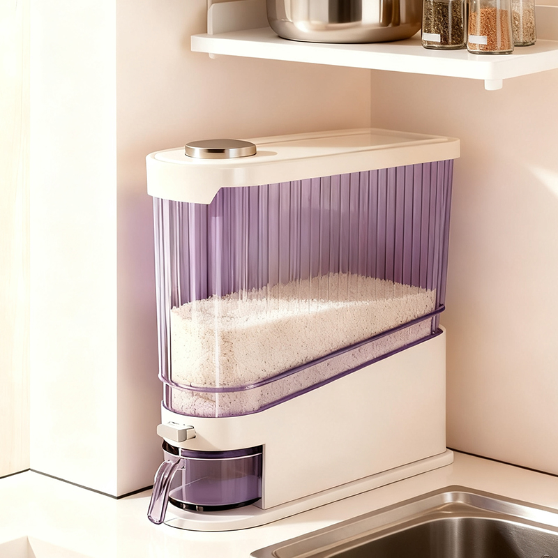 日本抗菌辅食级窄缝款米桶