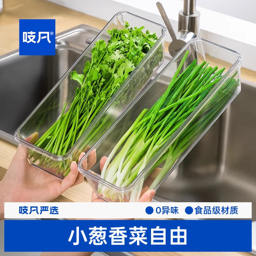 小葱香菜保鲜盒冰箱收纳盒食品级