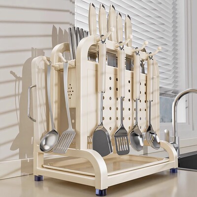 日本304不锈钢厨房刀架置物架