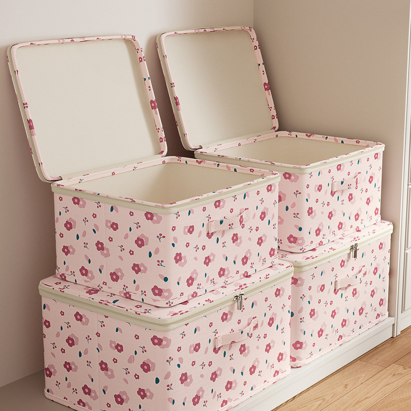 日本衣服收纳箱整理箱家用衣柜衣物百纳箱牛津布装羽绒服被子专用