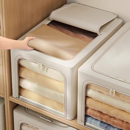 日本衣物整理箱家用折叠