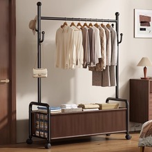 日本衣架卧室落地晾衣架家用挂衣2025新款室内简易加粗加厚衣帽架