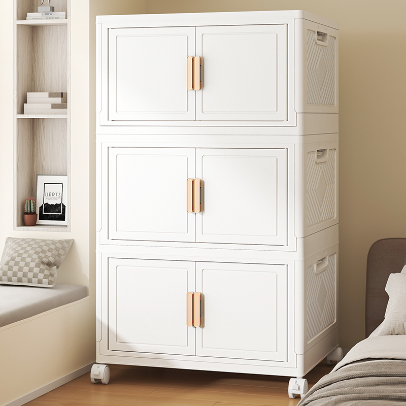 日本靠墙收纳柜储物柜宝宝小衣橱