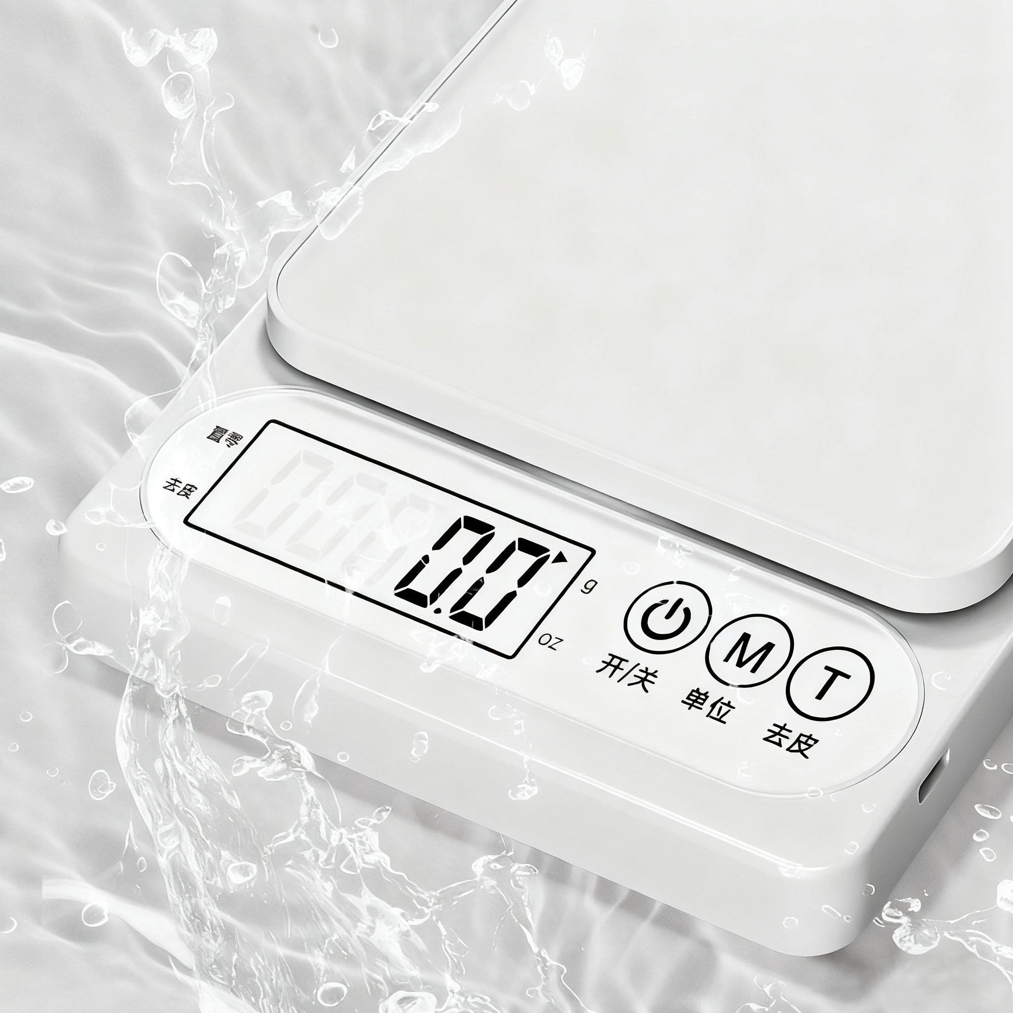 日本防水电子秤厨房家用小型克称烘焙称量器精准称重秤食品克重秤