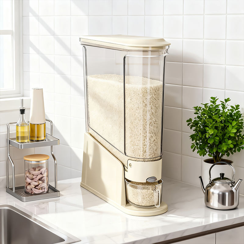 日本米桶家用防虫防潮密封米缸2025新款食品级窄长型高端储存容器