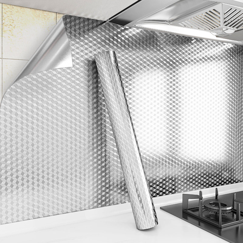 日本厨房墙面防油贴纸防火耐高温灶台墙纸自粘橱柜防水防潮铝箔纸,家居饰品,软装墙贴,淘宝优惠券,粉丝福利购,淘宝优惠卷