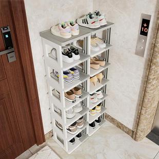 日本门外走廊用鞋架家用多层入户门口鞋子收纳神器折叠免安装鞋柜