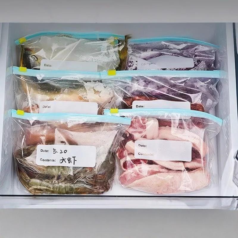 日本保鲜袋食品级家用密封袋可冷冻冰箱专用塑封袋加厚食品分装袋
