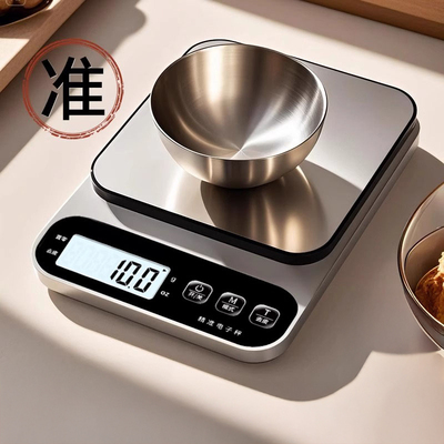 日本厨房电子秤家用小型精准称重