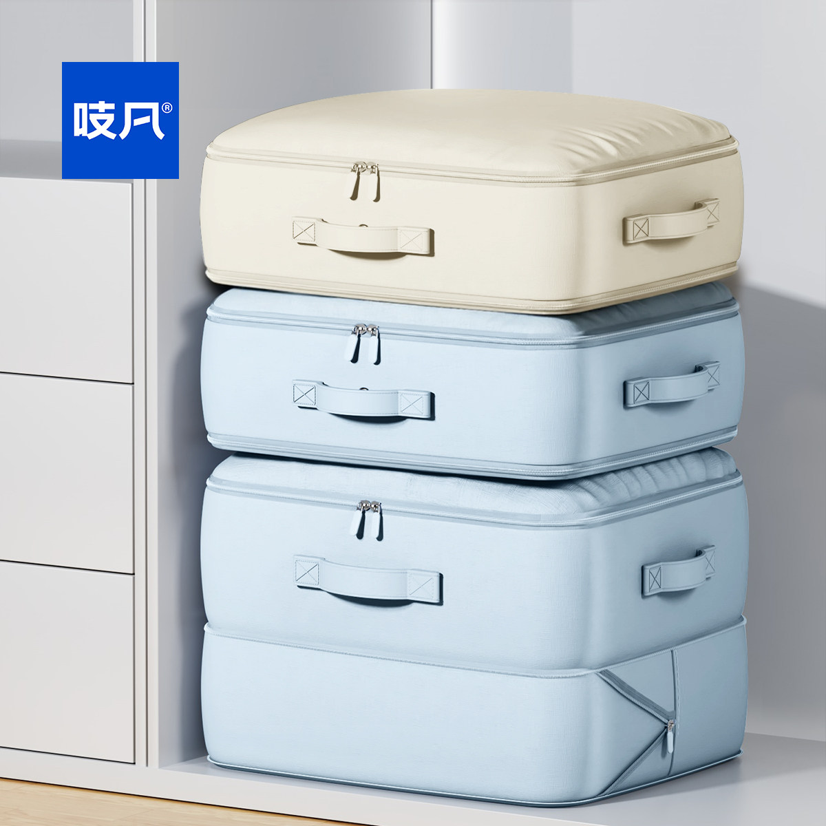 日本被子收纳袋羽绒服专用收纳袋大容量棉被衣服防潮压缩整理袋子