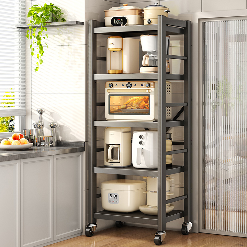 厨房夹缝微波炉置物架