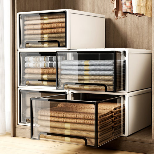 日本抽屉式收纳箱0异味可叠加