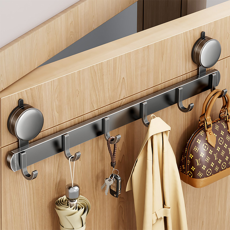 日本门后吸盘挂钩免打孔强力承重入户门挂衣架挂钩浴室墙上置物架