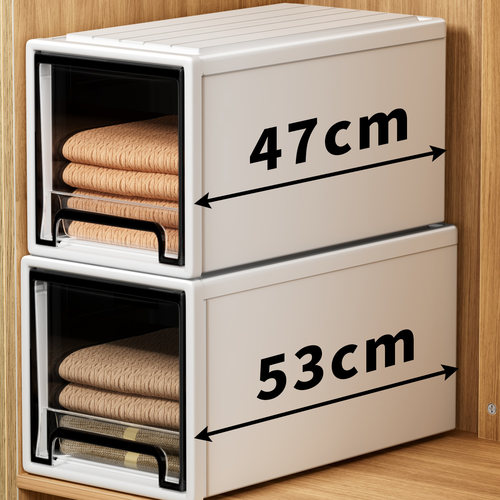 日本抽屉式收纳箱0异味可叠加