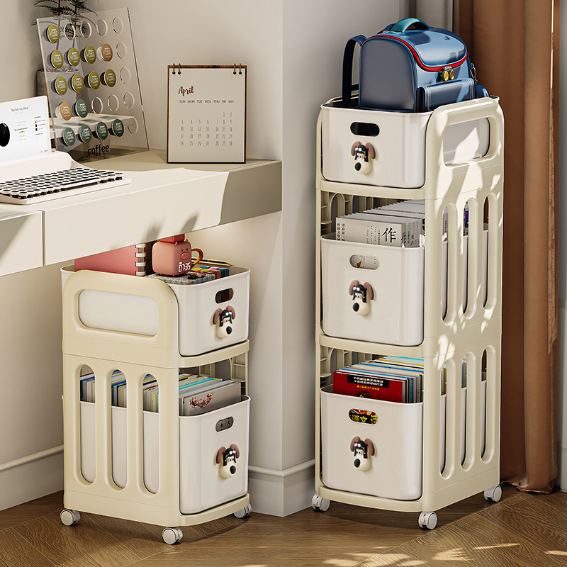 日本放书包置物架多层小推车