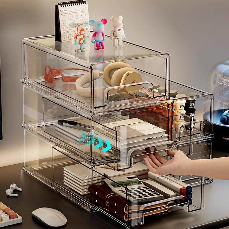 日本透明防尘书本收纳盒