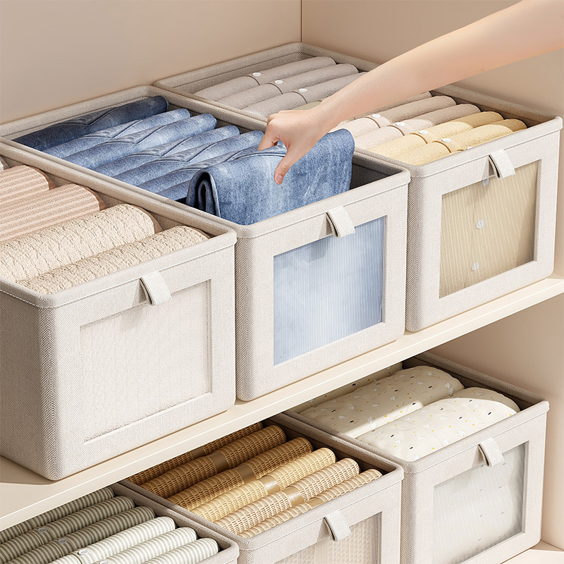 日本衣服收纳盒家用可折叠
