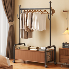 日本衣架卧室落地晾衣架家用挂衣2025新款室内简易加粗加厚衣帽架