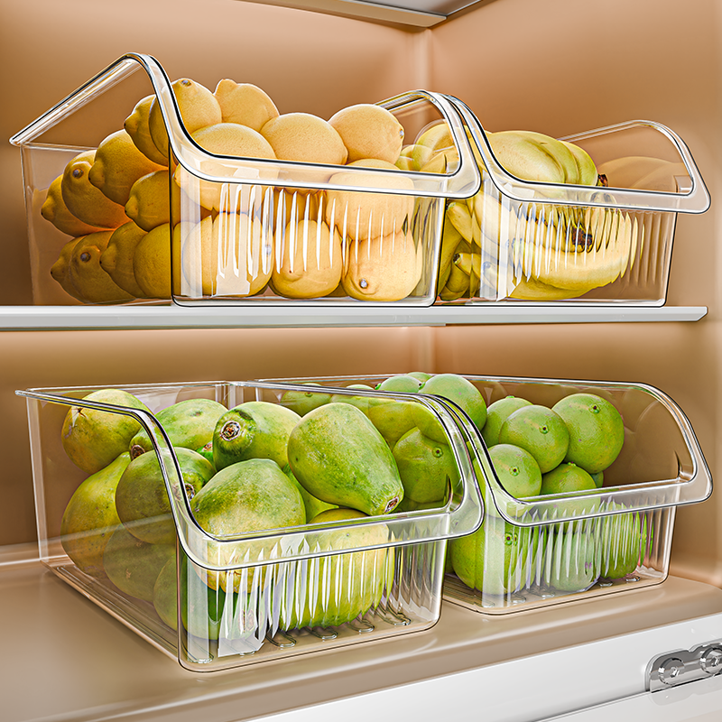 日本冰箱整理盒收纳盒食品级保鲜盒厨房专用冷冻水果蔬菜鸡蛋储物