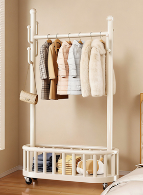 日本衣架落地卧室挂衣架家用室内轻奢晾衣服置物架房间简易衣帽架