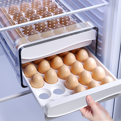 日本鸡蛋收纳盒冰箱用抽屉式蛋架