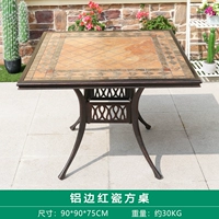 90 см красный красный фарфоровый квадратный таблица красный фарфоровой