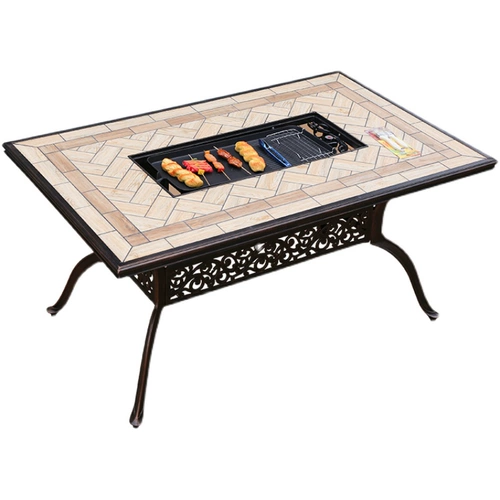 Столы на открытом воздухе и стулья хрустальные алюминиевые отдыха на открытом воздухе.