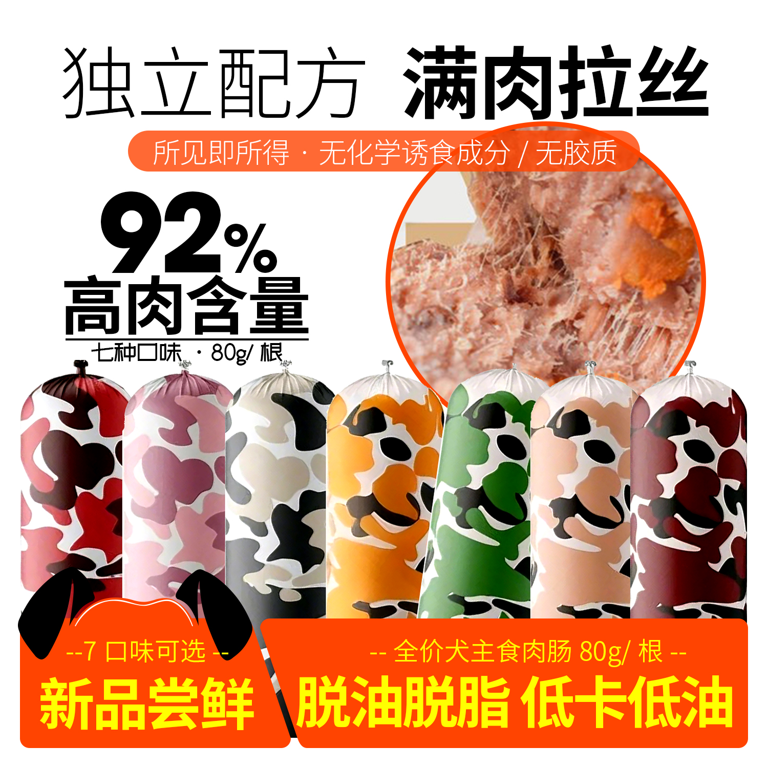 星鮮寵餓趣味狗狗主食肉腸巨大化主食罐成犬幼犬全階段高蛋白濕糧