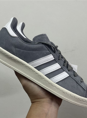 adidas阿迪达斯三叶草CAMPUS 80s男女经典运动板鞋FZ6154 GY4589