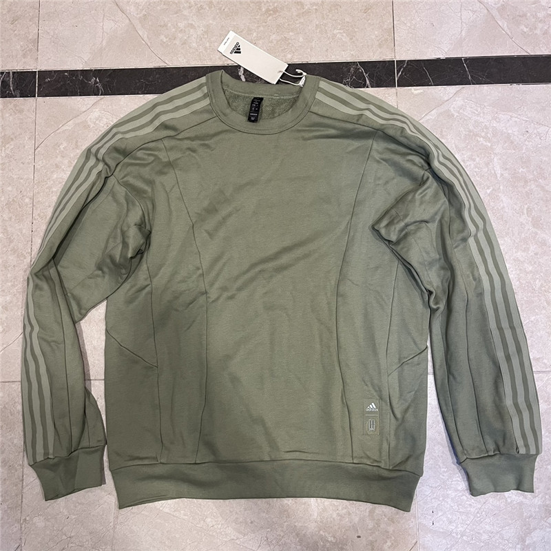 Adidas/阿迪达斯武极系列流光风纯色透气长袖圆领套头卫衣 JI8711