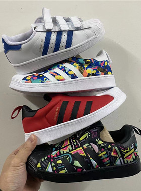 Adidas/三叶草 大童贝壳头轻便缓震运动童鞋CG6622 CG6571 EE8386
