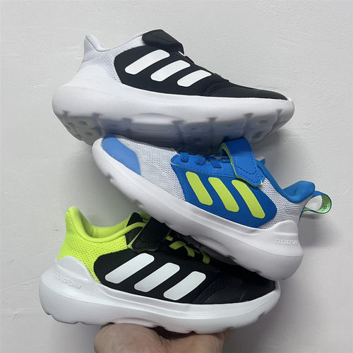 adidas  Tensaur Run 3.0透气防滑耐磨魔术贴儿童运动鞋JQ4850