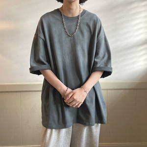 水洗渐变做旧短袖夏季T恤男女814-1-T2318-P40 59 （棉）图片