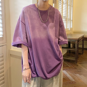 水洗渐变做旧短袖T恤男女 814-1-T2318-P40 59 （棉）图片