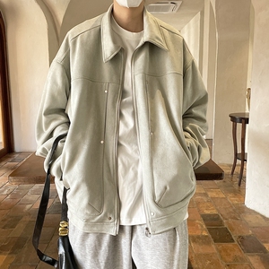 麂皮绒工装夹克外套814-1-JK600-P108 控148（360克聚酯纤维图片