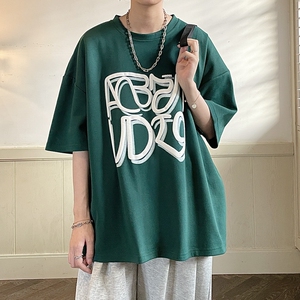 高品质 克重230美式印花短袖T恤 814-1-T98-P45 控59（100&棉）图片