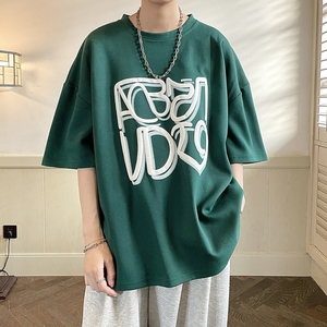 高品质 克重230美式印花短袖T恤 814-1-T98-P45 控59（100&棉）图片